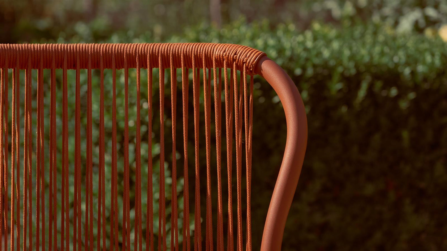 LOOP DINING CHAIR ROPE TERRACOTTA