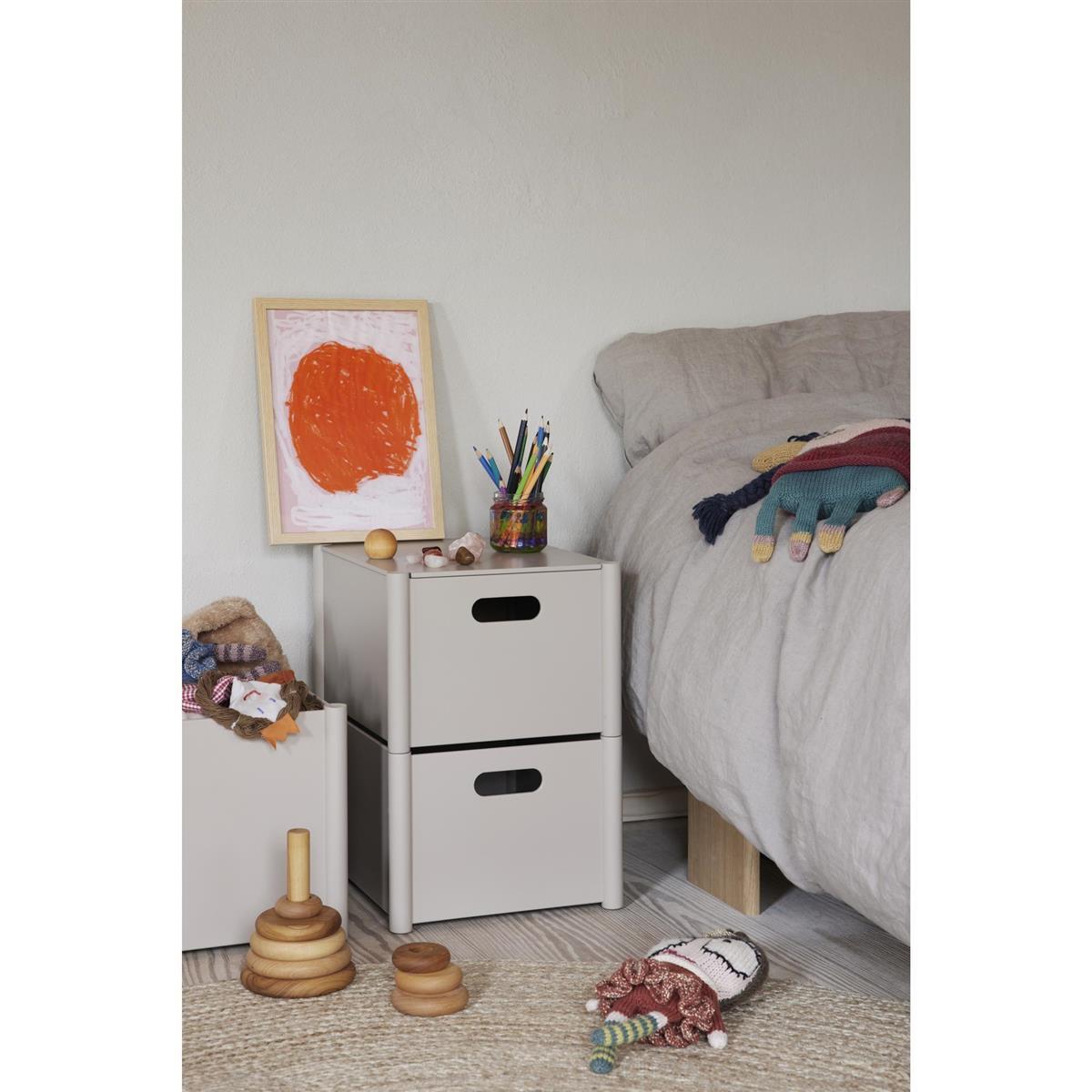 Pillar Aufbewahrungsbox, Groß, Warmes Grau