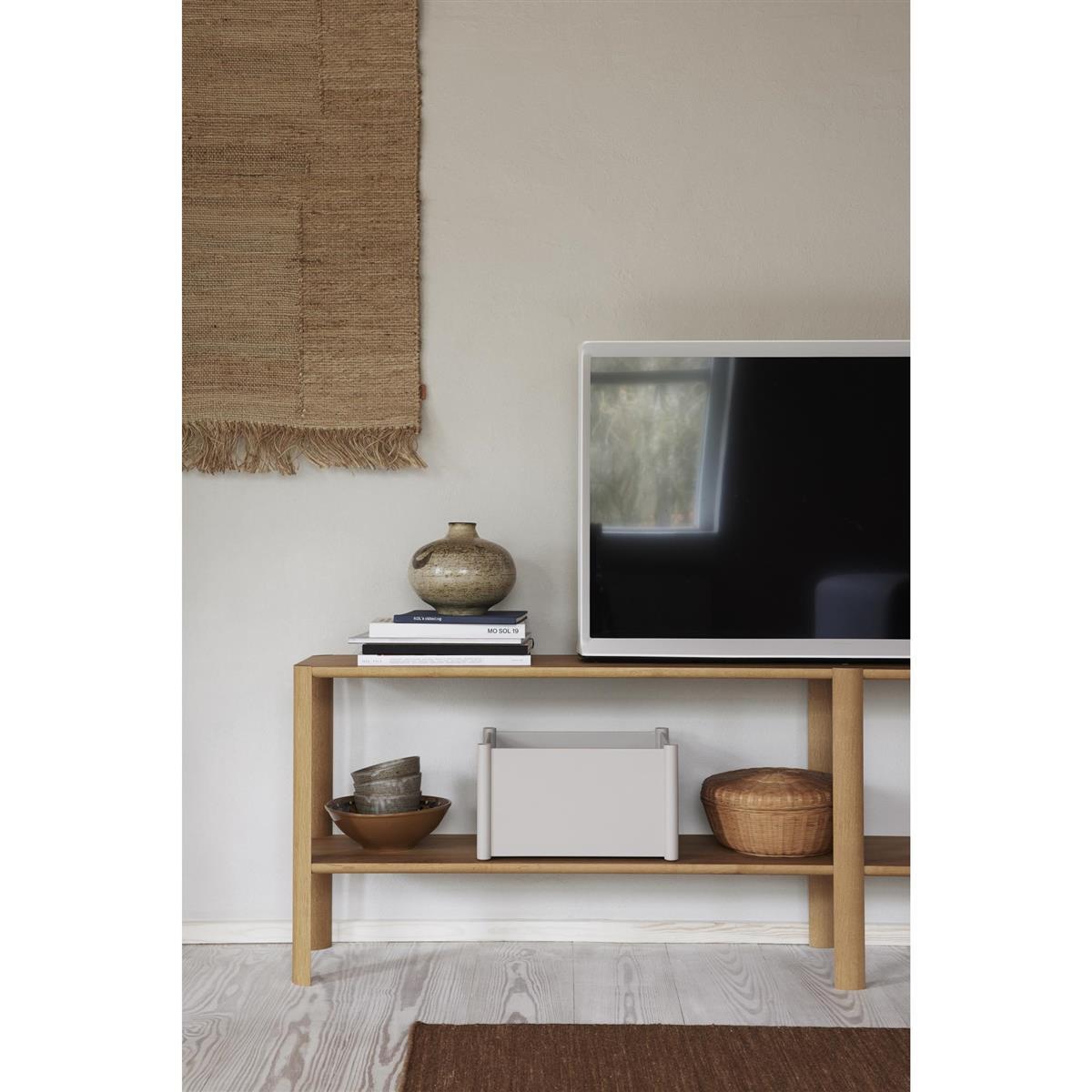 Pillar Aufbewahrungsbox, Mittel, Warmes Grau