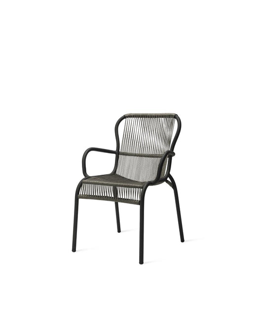 LOOP DINING CHAIR ROPE FOSSIL GREY