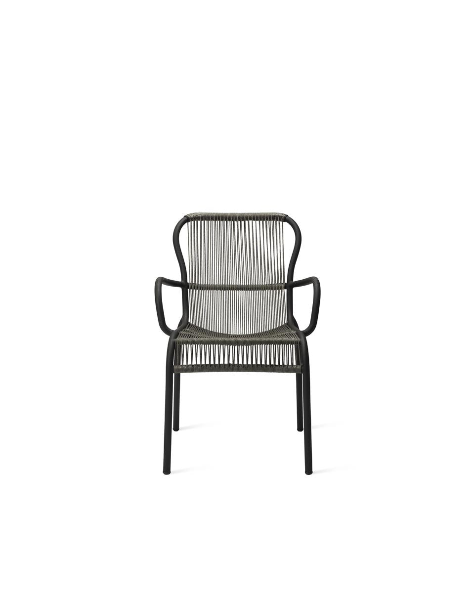LOOP DINING CHAIR ROPE FOSSIL GREY