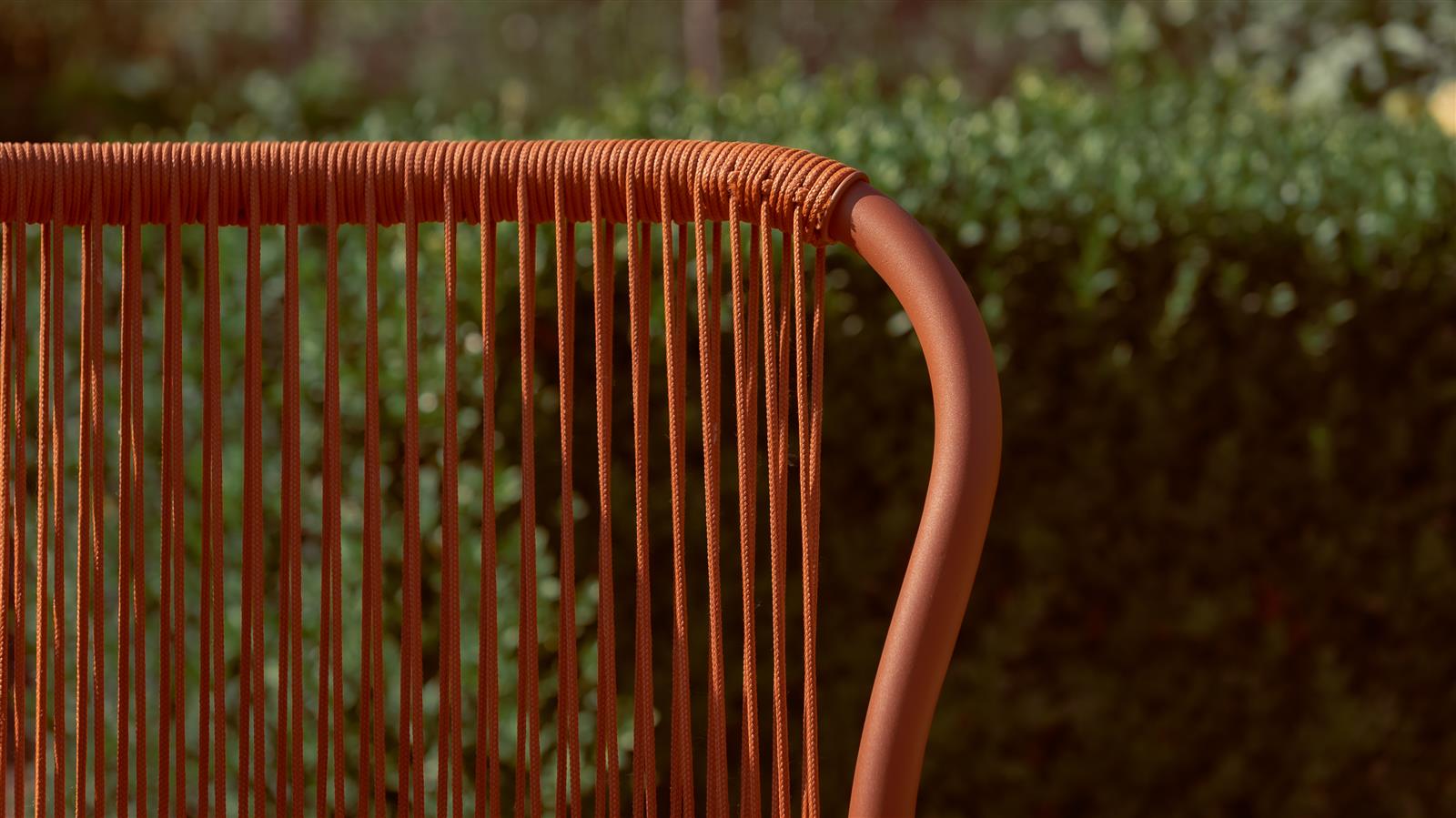 LOOP DINING CHAIR ROPE TERRACOTTA